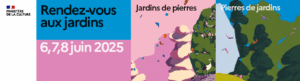 Illustration des rendez-vous aux jardins : "jardins de pierres, pierres de jardins